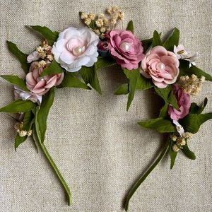 Handmade flowers head piece for girls